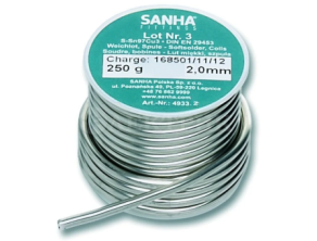 84933.2 Sanha 4933 припой S-Sn97Cu3 Нр.3, 2,0 мм, катушка, 250 г2mm, для медных труб под пайку