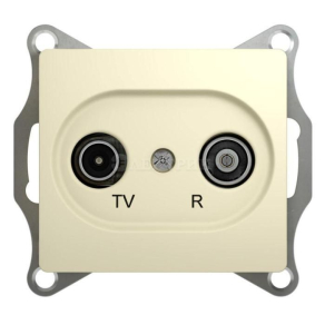 Механизм розетки TV-R 1-м СП Glossa 1DB беж. SchE GSL000294