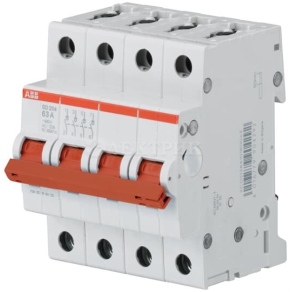 Рубильник 4п SD204/63 рычаг красн. ABB 2CDD284101R0063