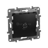 672651  Розетка TV - «звезда» - 2 дБ - 0-2400 мГц - Etika - антрацит