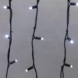 Гирлянда светодиодная "Айсикл" (бахрома) 5.6х0.9м 240LED бел. 16Вт 230В IP67 эффект мерцания провод каучук черн. (нужен шнур питания 315-000) Neon-Nig