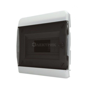 Бокс СП 12мод. черн/дым IP40 BVK 40-12-1 Tekfor