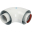 SCA-6010-000090 STOUT Элемент дымохода отвод коаксиальный 90°  DN60/100, п/м уплотнения и хомут в комплекте (с логотипом)