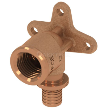 Уголок с настенным креплением TECEflex,16 Х 1/2" бронза 708610 TECE
