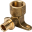 SFA-0009-001612 STOUT Угольник настенный с креплением 16xRp 1/2" для труб из сшитого полиэтилена аксиальный