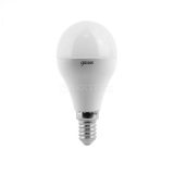 Лампа светодиодная 6.5Вт шар 4100К белый E14 550лм 150-265В GAUSS 105101207