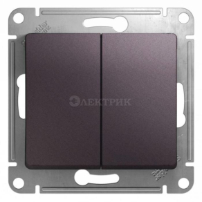Механизм выключателя 2-кл. СП Glossa 10А IP20 (сх. 5) 10AX сиренев. туман SchE GSL001451