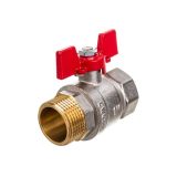 RBV-0004-0210225 ROMMER Шаровой кран 1" ВН/НР, ручка бабочка