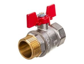 RBV-0004-0210225 ROMMER Шаровой кран 1" ВН/НР, ручка бабочка