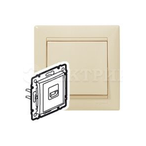 774185  Розетка HDMI для аудио/видеоустройств - Valena - слоновая кость