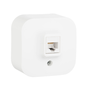 782224  Розетка RJ45 - категория 5e - UTP - Quteo IP 20 - Белый