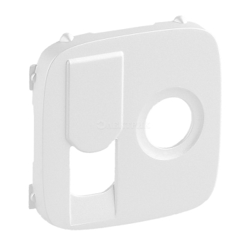 754839  Valena ALLURE.Лицевая панель розетки TV-RJ45.Жемчуг