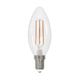Лампа светодиодная LED-C35-11W/3000K/E14/CL PLS02WH Sky 11Вт свеча 3000К тепл. бел. прозр. картон Uniel UL-00005164