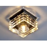 Точечный светильник 495 CLEAR/BK (черный / прозрачный)