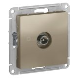 Механизм розетки TV ATLAS DESIGN оконечный 1DB шампань SchE ATN000591