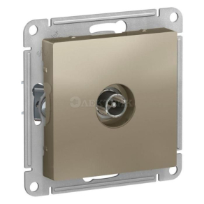 Механизм розетки TV ATLAS DESIGN оконечный 1DB шампань SchE ATN000591