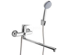 Смеситель для ванны с длинным изливом с керамическим дивертором Zodiac, IDDIS, ZODSBL2i10 IDDIS ZODSBL2i10