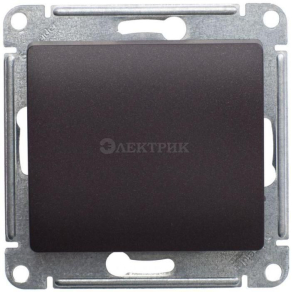 Механизм переключателя 1-кл. СП Glossa 10А IP20 (сх. 6) 10AX шоколад. SchE GSL000861