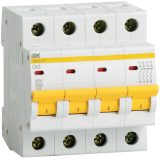 Выключатель автоматический модульный 4п C 25А 4.5кА ВА47-29 IEK MVA20-4-025-C