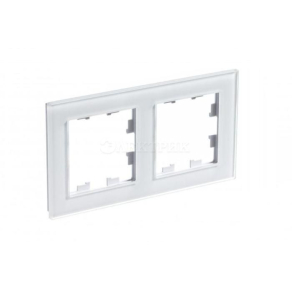 Рамка 2-м AtlasDesign Nature стекло бел. SchE ATN320102