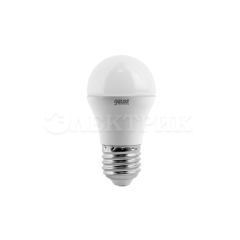 Лампа светодиодная LED Elementary Globe 6Вт E27 4100К Gauss LD53226