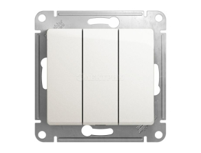 Механизм выключателя 3-кл. СП Glossa 10А IP20 (сх. 3) 10AX перламутр SchE GSL000631