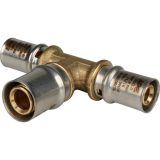 SFP-0005-162016 STOUT Тройник переходной 16x20x16 для металлопластиковых труб прессовой