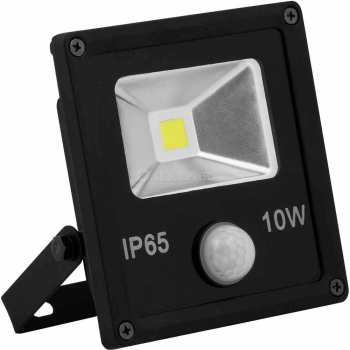 Прожектор светодиодный ДО-10w с ИК датчиком 1LED 6400K 800Лм IP65 (LL-860)