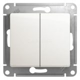 Механизм выключателя 2-кл. СП Glossa 10А IP20 (сх. 5) 10AX перламутр SchE GSL000651