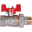 RBV-0005-2510215 ROMMER Шаровой кран с американкой 1/2" ВН/НР, ручка бабочка