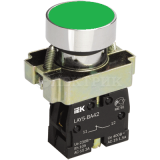Кнопка LAY-BA31 без подсветки зел. 1з ИЭК BBT60-BA-K06