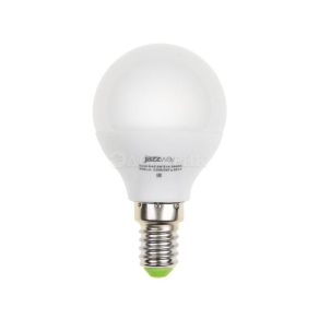 Лампа светодиодная PLED-ECO-G45 5Вт E14 3000K 400лм 230В/50Гц JazzWay 4690601036896