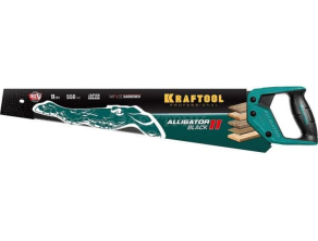 Ножовка для точного реза Kraftool "Alligator BLACK", 550 мм, 11 TPI 3D зуб, 15205-55