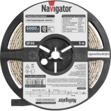 Лента светодиодная 71 766 NLS-5050CW30-7.2-IP20-12V R5 (уп.5м) Navigator 71766