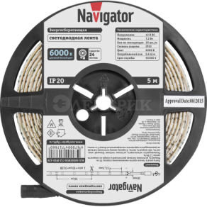 Лента светодиодная 71 766 NLS-5050CW30-7.2-IP20-12V R5 (уп.5м) Navigator 71766
