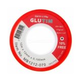 Фум лента для воды 12m*12mm*0.1mm плотность 0,7г/см3, TIM, MB1212-070, МАкс.рез. до 11/4