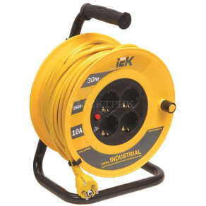 Удлинитель на кат. 4х30м УК30 с термозащ. 3х1.0 "Industrial" ИЭК WKP14-10-04-30