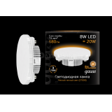 Лампа светодиодная GX53 8Вт таблетка 2700К тепл. бел. GX53 680лм 150-265В GAUSS 108008108