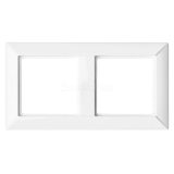 Jung Рамка 2-поста; Eco Profi; термопласт; белый