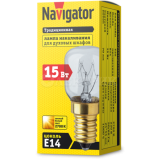 Лампа накаливания 61 207 NI-T25-15-230-E14-CL (для духовых шкафов) Navigator 61207