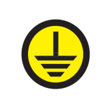 Знак "земля" круглый EKF an-1-04