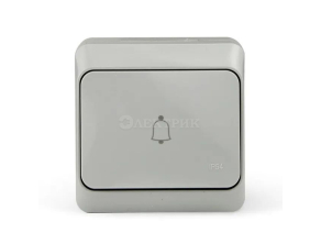Кнопка звонка ОП Nix 10А IP54 250В сер. TOKOV ELECTRIC TKE-NX-DB-C06-IP54