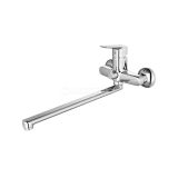 Смеситель для ванны с длинным изливом с керамическим дивертором Vibe, IDDIS, VIBSBL2i10WA IDDIS VIBSBL2i10WA