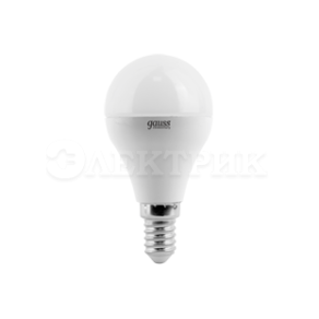 Лампа светодиодная LED Elementary Globe 6Вт E14 4100К Gauss LD53126