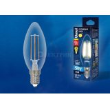 Лампа светодиодная LED-C35-9W/3000K/E14/CL PLS02WH Sky прозр. картон Uniel UL-00005160
