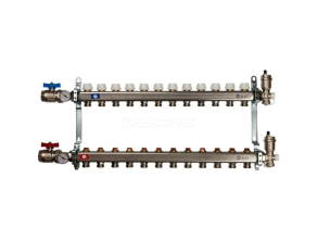 SMS 0912 000012 STOUT Коллектор из нержавеющей стали в сборе без расходомеров 12 вых.