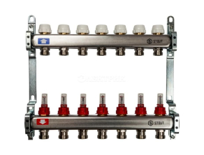 SMS 0917 000007 STOUT Коллектор из нержавеющей стали с расходомерами 7 вых.