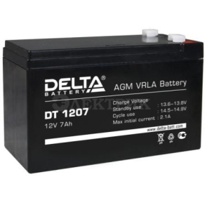 Батарея аккумуляторная 12В 7А.ч (152х65х100) Delta DT 1207