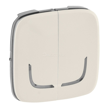 754776  Valena ALLURE MyHome Play Zigbee. Лицевая панель для выключателя-радиоприемника 2-канального