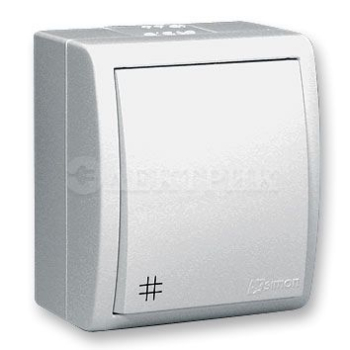 Выключатель проходной c 3-х мест ОП Simon15 IP54 бел. 1594251-030